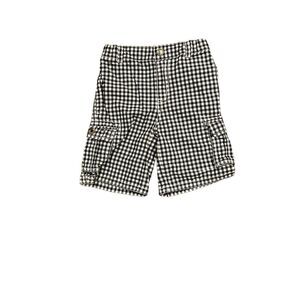 Gymboree size 4t boys black & white adjustable waist shorts.